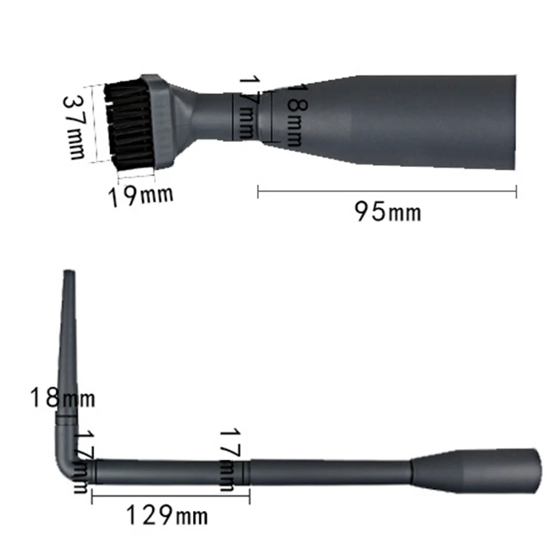 【ABJZ】 9Pcs Suction Head Flat Nozzle Brushes 2-In-1 Tip for 32MM/35MM Vacuum Cleaner Parts Nozzles Dust Collector