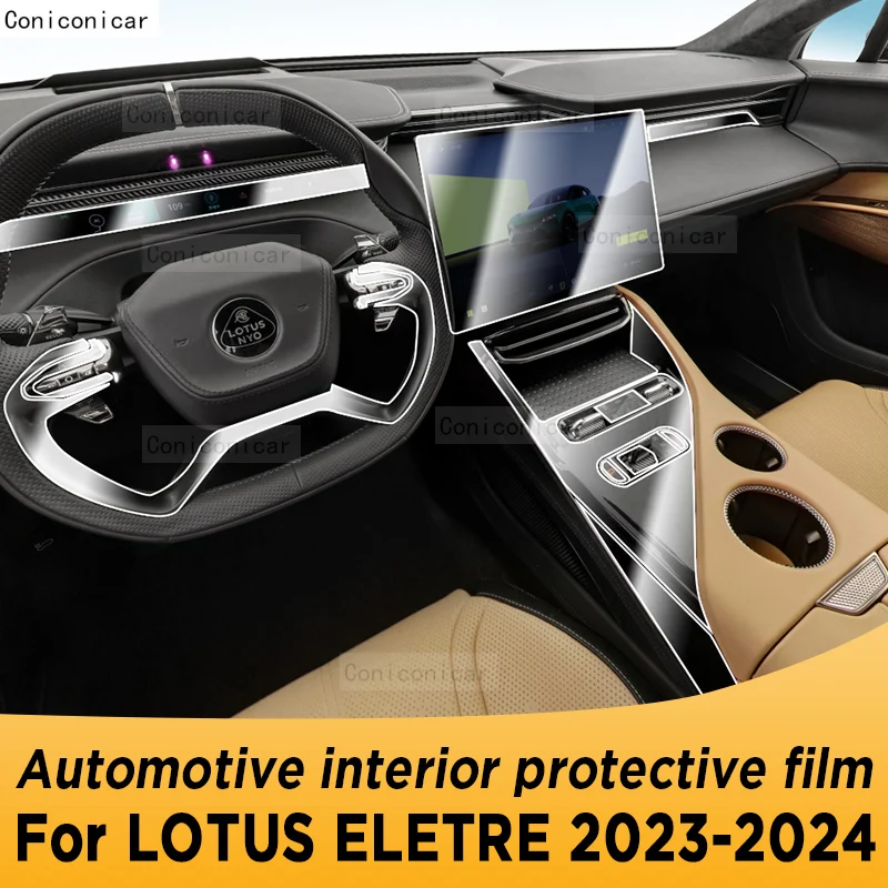 

For LOTUS ELETRE 2023 2024 Navigation Automotive Interior Panel Screen Protective Film TPU Anti-Scratch Sticker Protect