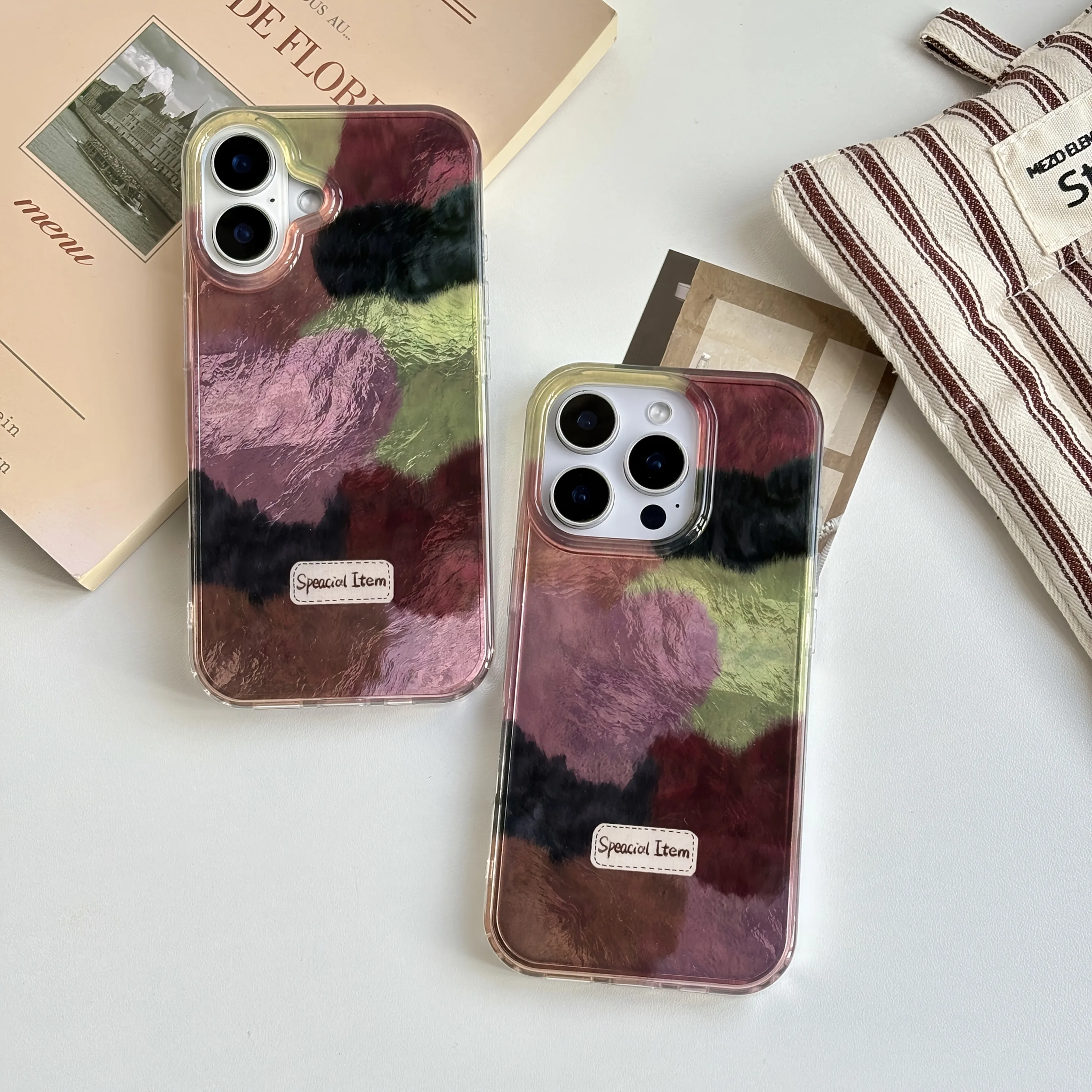 

High Quality Exquisite Multiple Colors Velour Heart Pattern Case for iPhone 13 14 15 16 Pro Max 11 12 7 8 Plus 16e XS X XR Cover