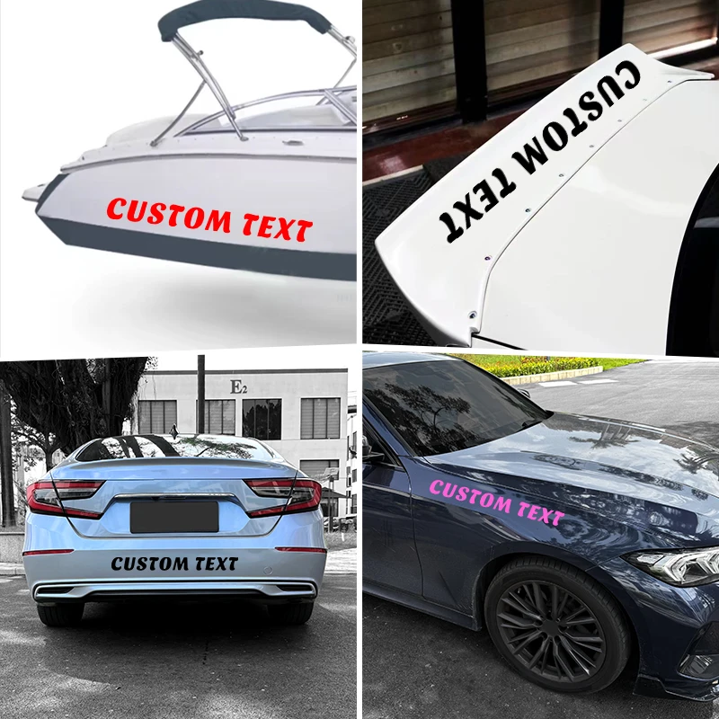 1 قطعة ملصقات السيارات المخصصة السيارات الزجاج الأمامي الجسم ذاتية اللصق مقاوم للماء شخصية قارب الجسم سيارة المفسد الجبهة الرياح ملصق حائط من الفينيل