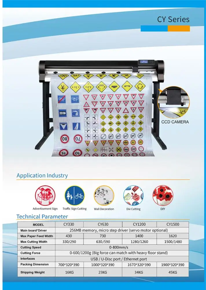 Plotter da Taglio Automatico CY630 da 24'' per Vinile