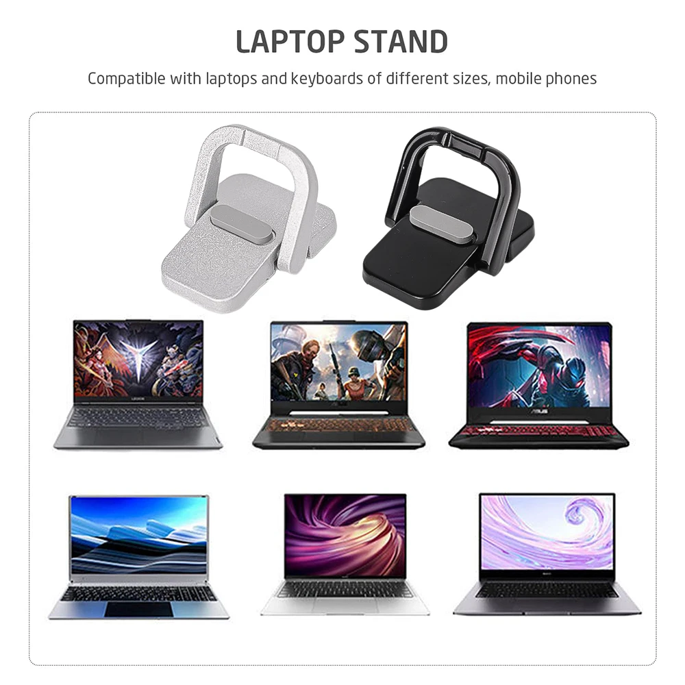 Laptop Stand For Computer Keyboard Holder Mini Portable Legs Laptop Stands For Macbook Huawei Xiaomi Notebook Aluminum Support