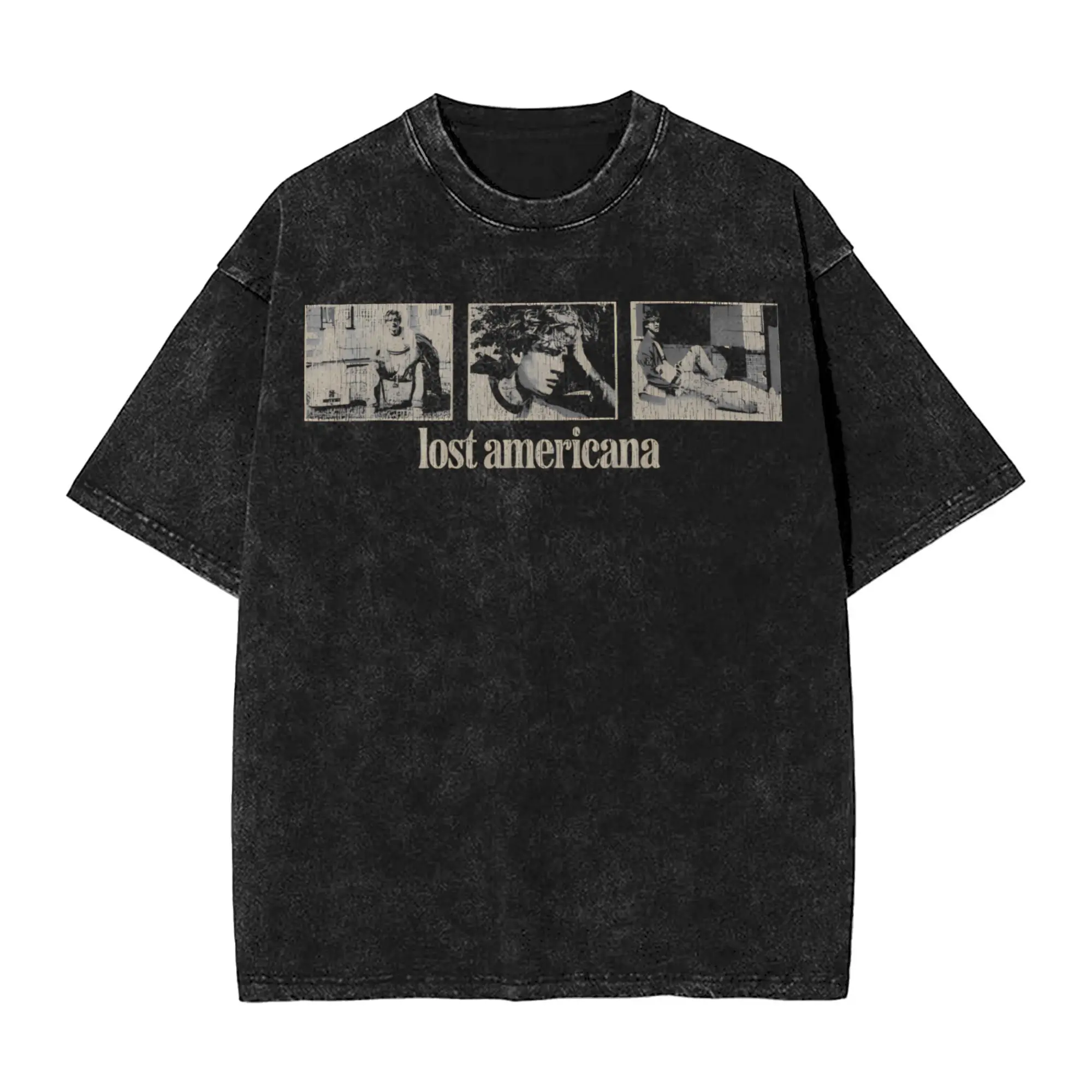 

2026 New Y2K Fashion Oversized T-shirt, Washed 230GSM Pure Cotton Harajuku Style Tee, Unisex Short Sleeve O-Neck Casual Blouse