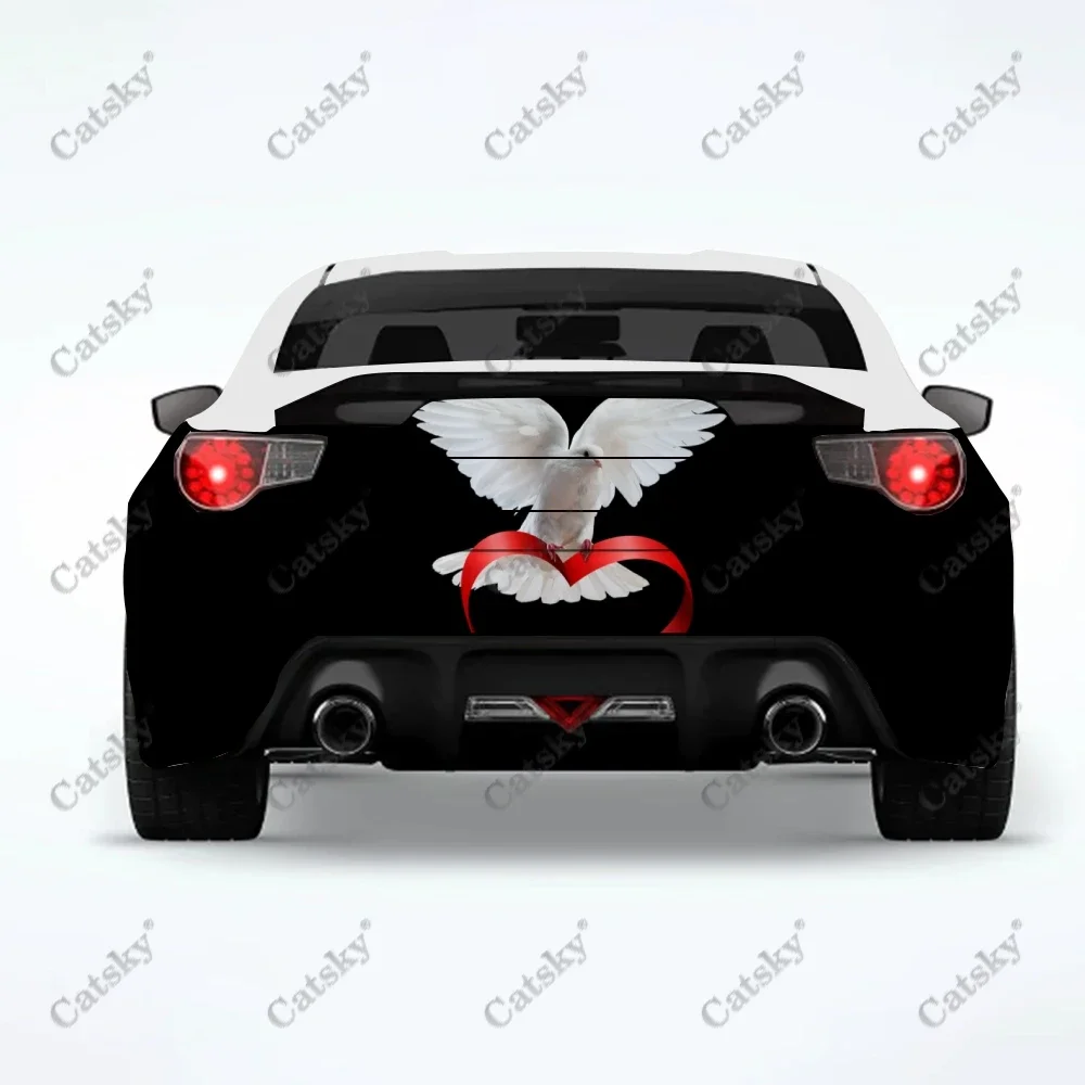 ملصقات سيارة على شكل حيوان الحمام، لوحة تعديل الذيل الخلفي للشاحنة مناسبة لملصقات ملحقات تعبئة آلام الشاحنة