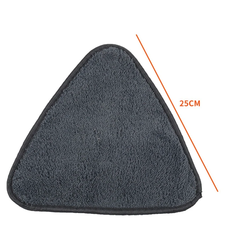 A45I 10PCS Triangle Microfiber Cloth Dust Mop Replacement Head Pads Glass Cleaning Microfiber Sweeping Rags Floor