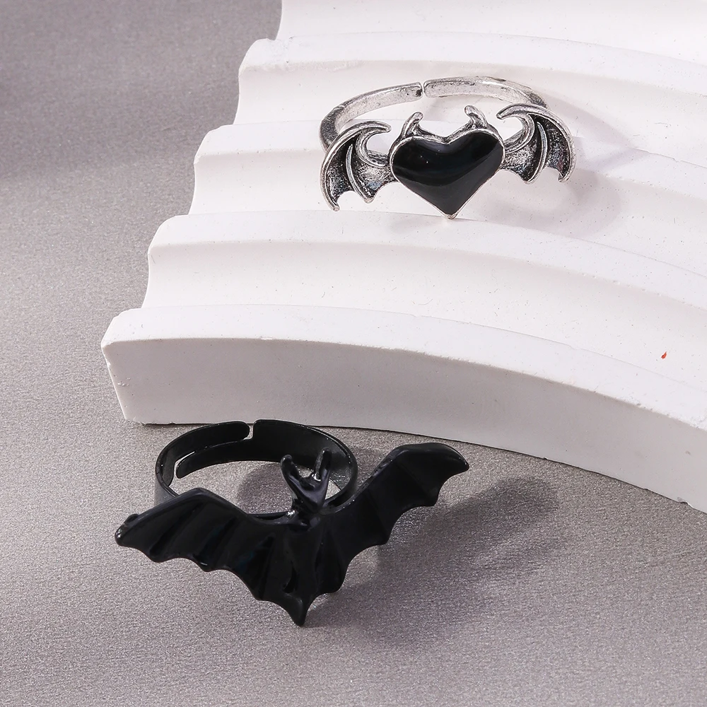Aihua neue Halloween Ring setzt Perlen Schädel Web Spinne Geist Kürbis Fingerring Halloween Nacht Party Schmuck Geschenke – Detail 8
