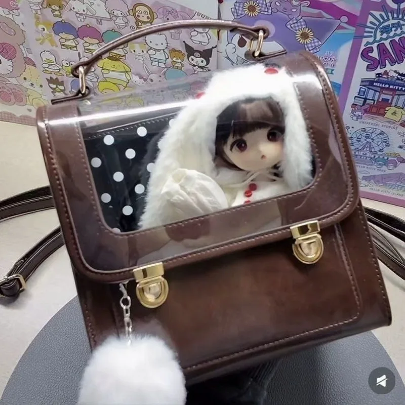 

Vintage Harajuku Punk Gothic Shoulder Underarm Bag Fashion Sweet Cool Y2k Aesthetic Handbags Casual Women Transparent Ita Bags