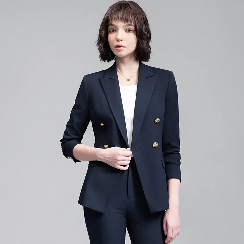 Professional Suit for Women, Autumn and Winter New Style, College Student Interview Formal Wear, High-End Manager Commuting Blaz
