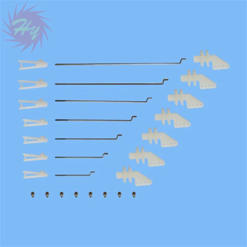 5 Sets Dia 1mm Z Head Wire Rod Clevis Horn Screws Assembly Steering Gear Tie Rod With Clevis Screws For RC DIY Replacement Part