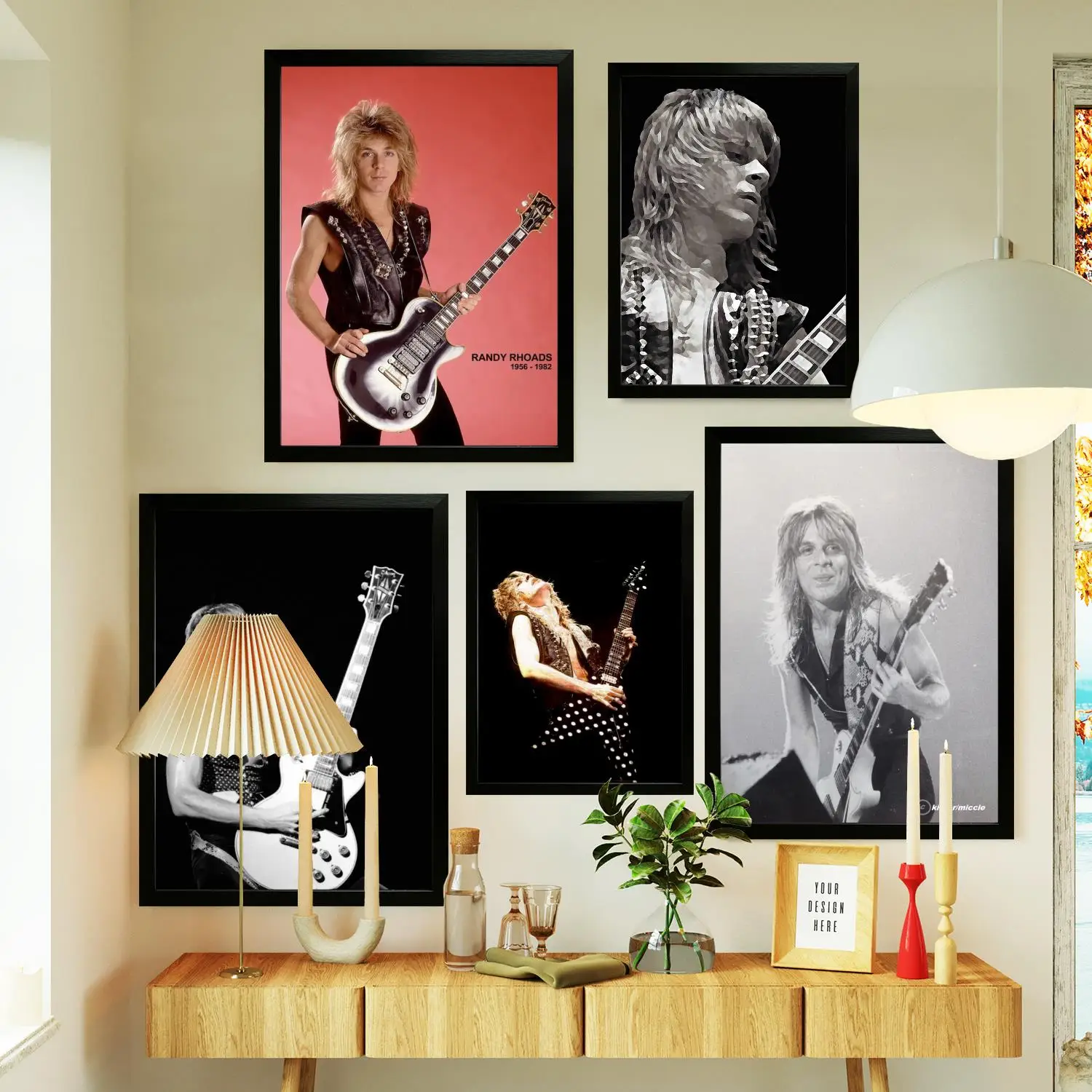 randy rhoads Poster Prints Wall Art Canvas Painting Poster For Modern Family Living Room Home Decor