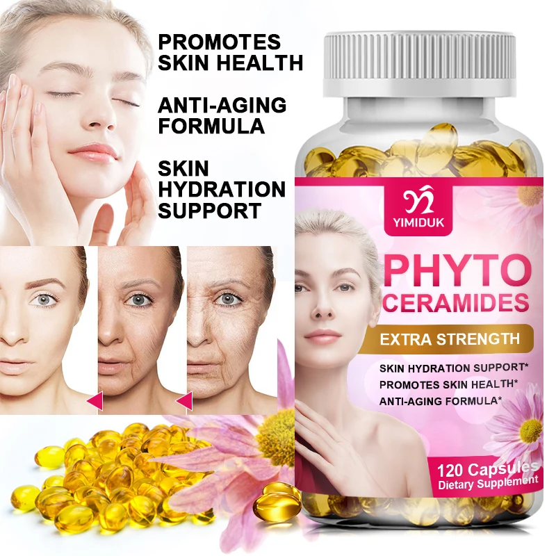 Phyto Phytophanere Hair & Nails Supplements 60/120 Capsules Anti-aging Boost: Marine Collagen, Phytoceramides Capsules