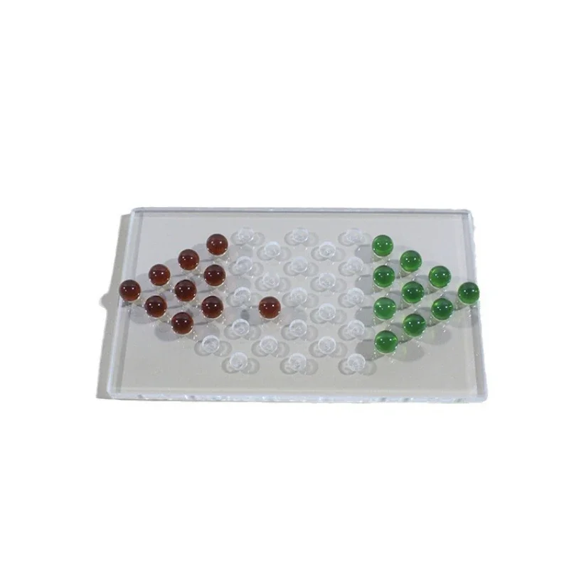Modern simple creative acrylic material chess board living room ornament model room coffee table creative soft decoration