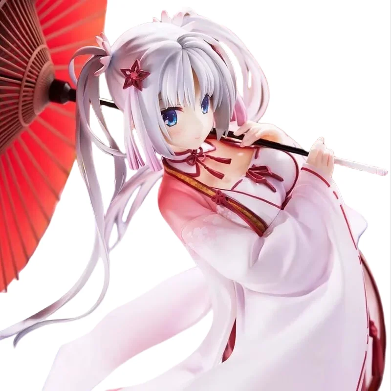 

Animation Manual 27cm Chaowu Fangnai Witch Cat Female Ear Cauliflower Umbrella Holding Beautiful Anime Model Tabletop Decoration