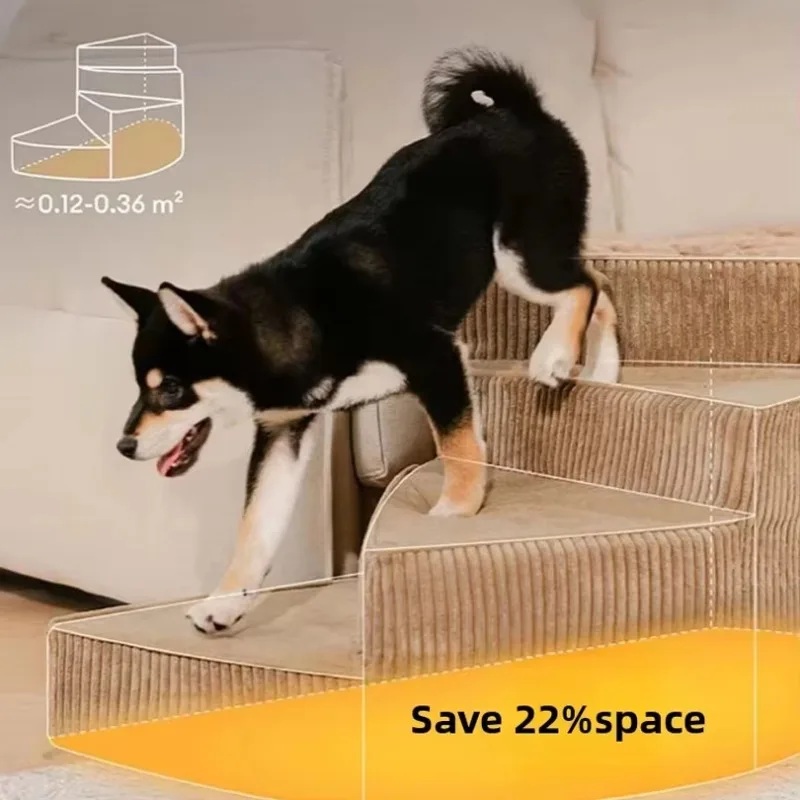 Pet ramp steps, removable washable covers, dog ladders, pet steps, joint protection ramp steps for dogs and senior dogs