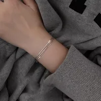 Fashion 925 Sterling Silver Bracelets for Women Simple Korean Multi Layer Coil Adjustable Bracelets Party Wedding Jewelry Gifts 3