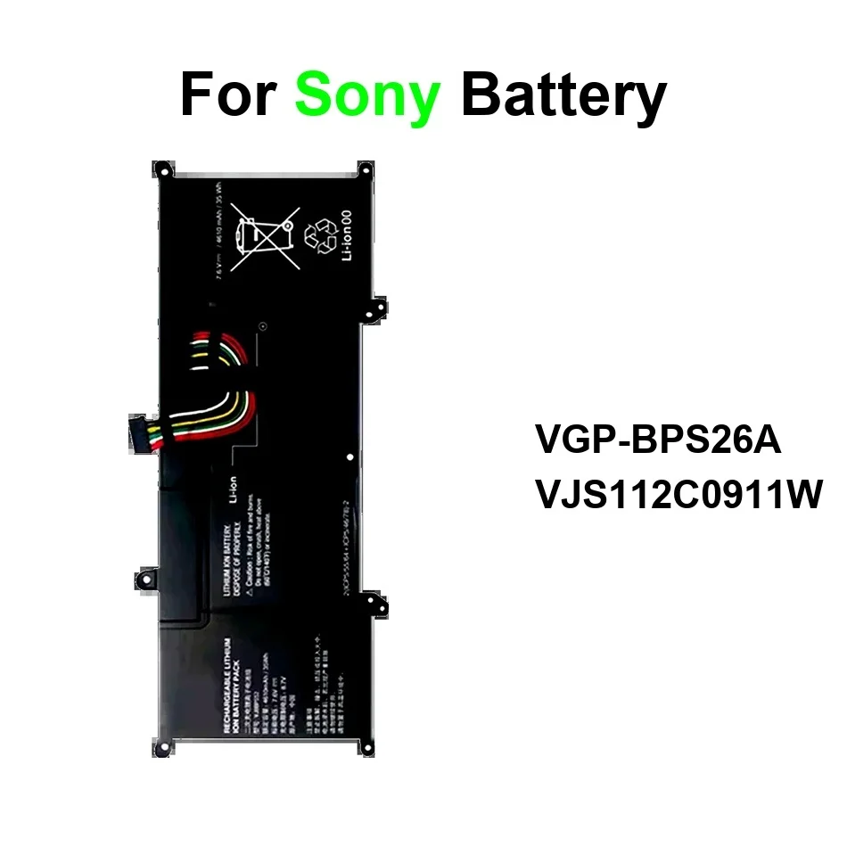 

Долговечный аккумулятор для ноутбука VJS112C0911W Vgp-BPS26A 4610-5300 мАч для Sony Vaio BPS26 S13