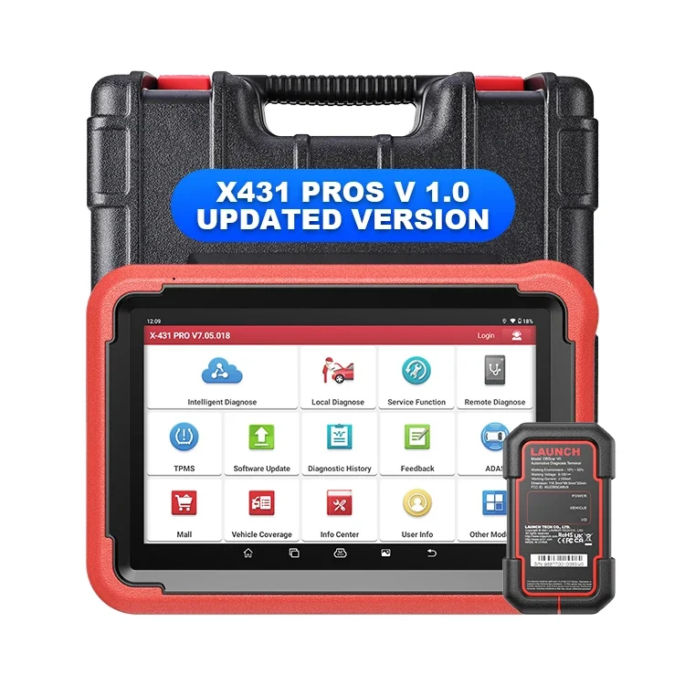 Launch X431 Pros V5.0 V5 Pro Se OE-Level Diagnostic Tool OBD II Read Clear Dtcs Bi-Directional Control Remote Diagnosis Scanner