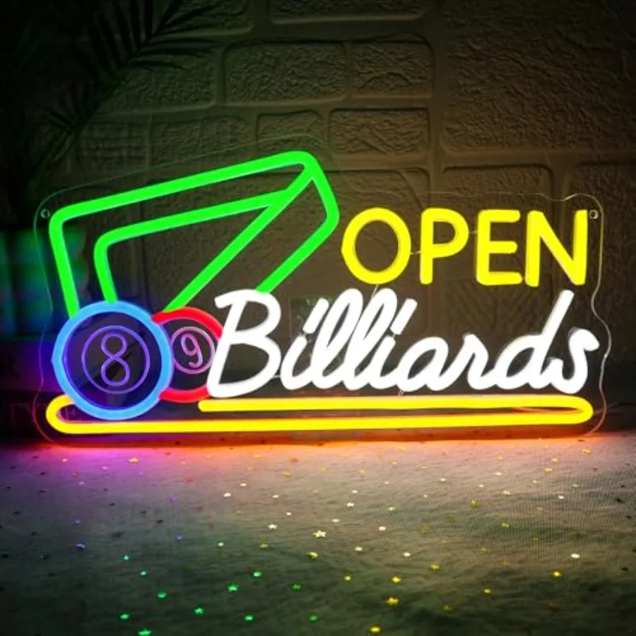 Neon Open Sign for Wall Decor Dimmable 16.54