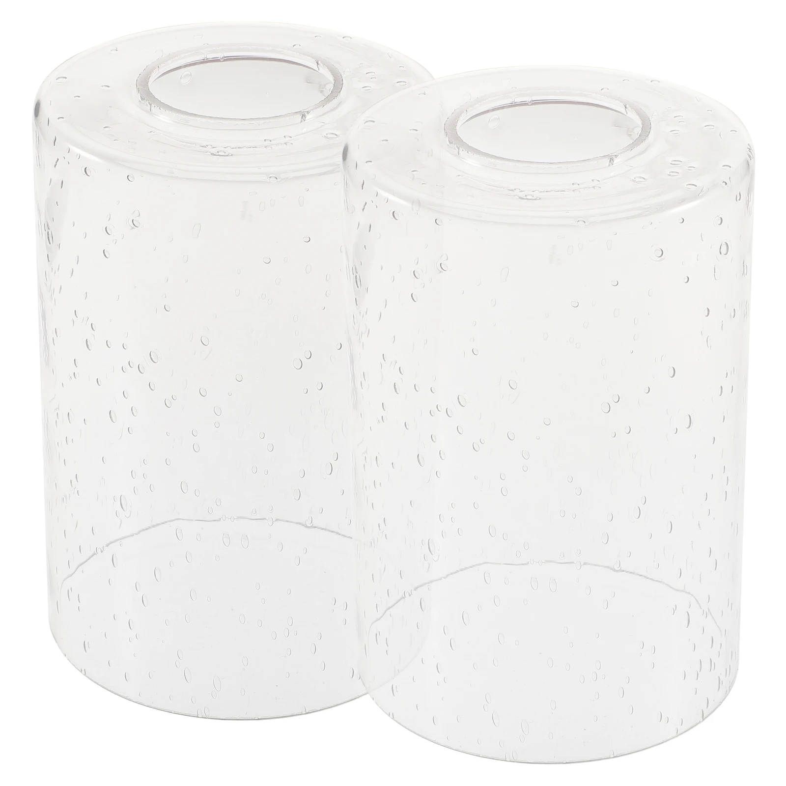 

2 шт. стеклянные абажуры, прозрачные цилиндрические, для настенных светильников, люстр, современные декоративные, легкие