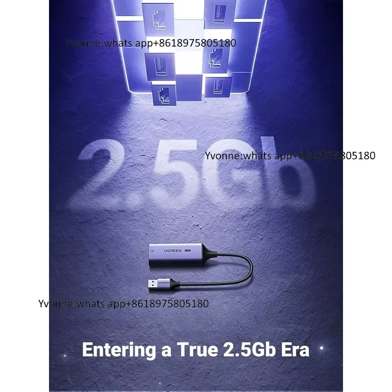 USB Ethernet Adapter 2.5Gb RJ45 Aluminum USB 3.0 External Network Dongle for Laptop Air/Pro XPS Windows MacOS