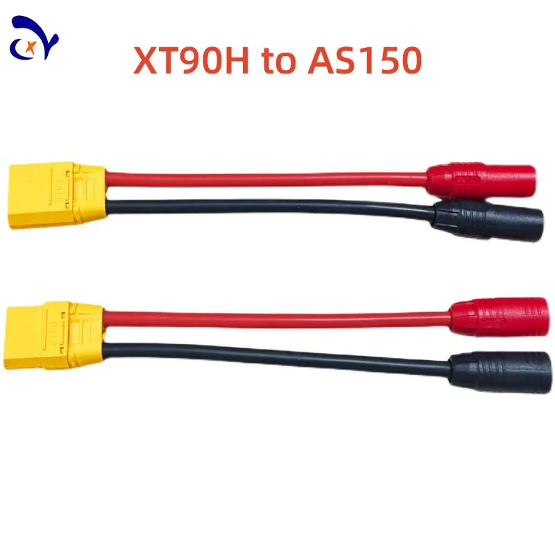 1PCS Amass Plug XT90H to AS150 10cm 10 Gauge Silicone Cable Airplane Charging Cable Connection Cable