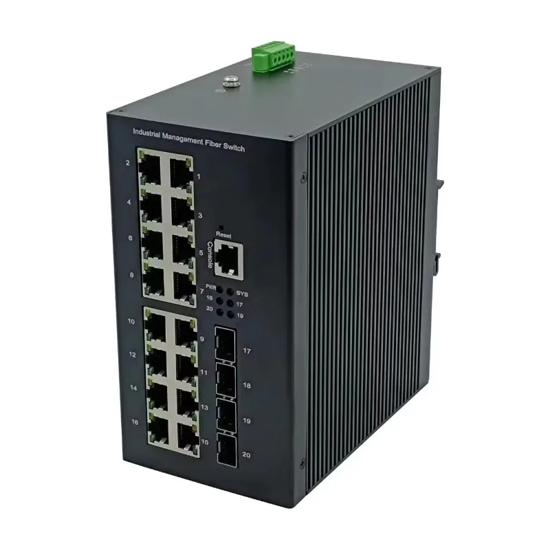 Industrial switch Gigabit 16 port managed switch uplink port