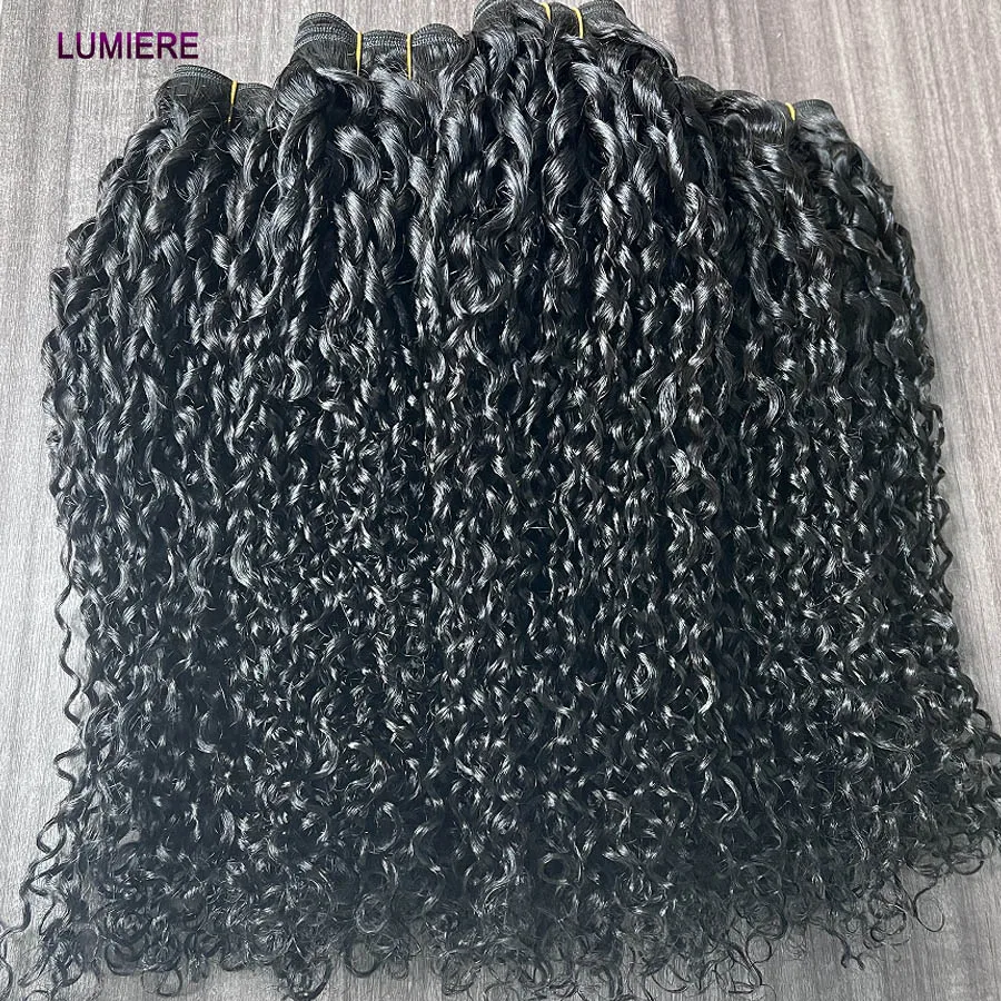 Burmesische Pixie Curly Bundles Unbehandeltes Jungfrauenhaar 3/4 Bundle-Deal Tiefe Afro-Locken Echthaar-Extensions Großhandel – Detail 30