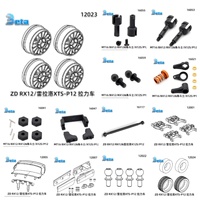 ZD Racing Rlaarlo XTS-P12 RX12 XTS-P12 16053 16055 16059 16021 16041 16047 16117 12001 12005 12007 12006 12022 12024 12023 WHEEL