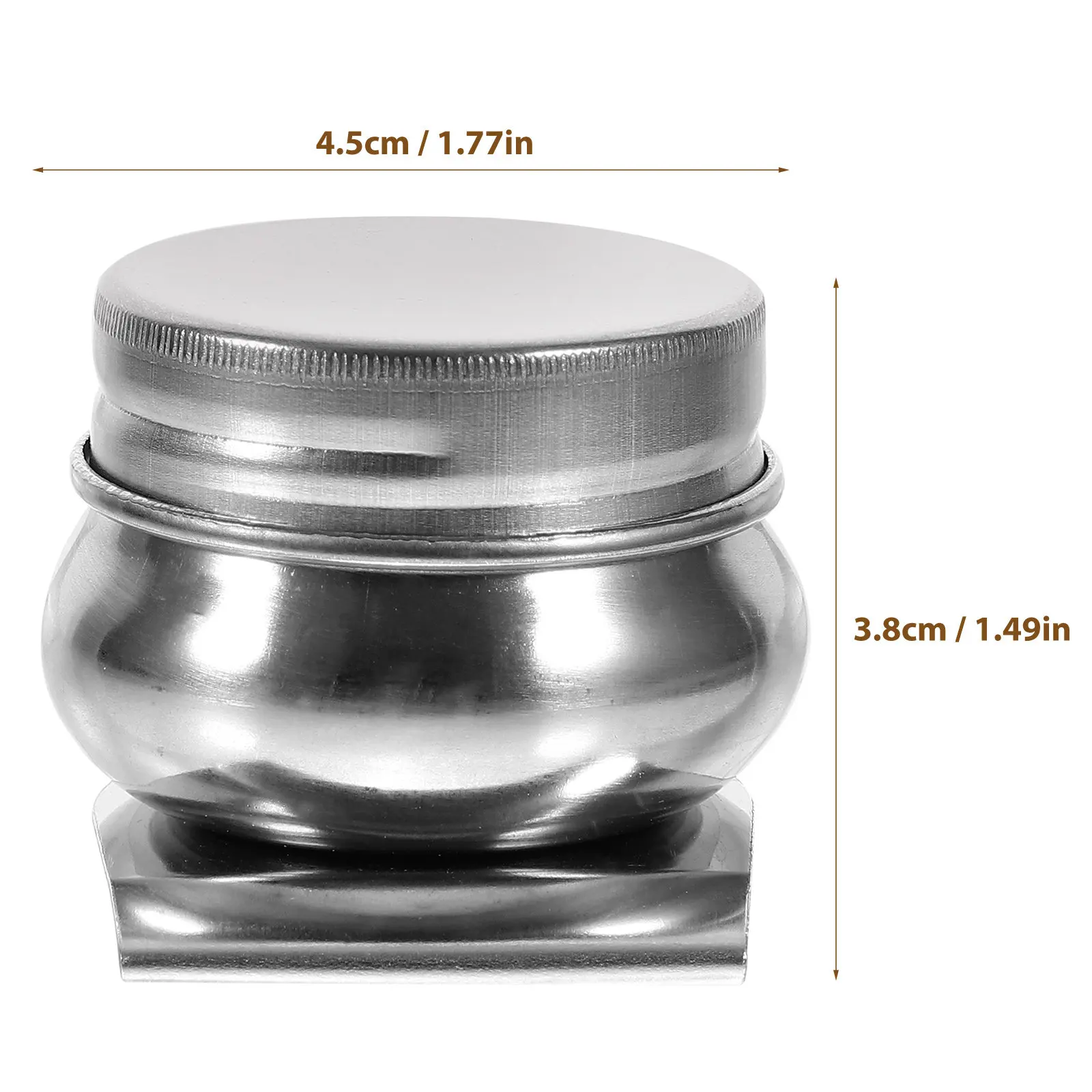 Professional Stainless Steel Palette Cup Portable for Artists Outdoor Painting Water Spirits Brush Cleaner Mixing Small Size