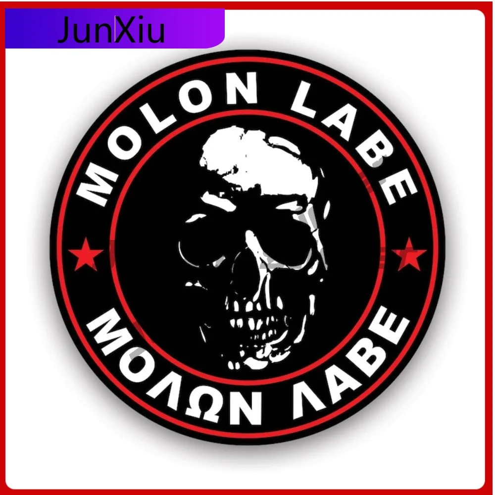 

Molon Labe Red Circle Sticker Waterproof Cool Window Waterproof Vinyl Decal For Mobile Phones Fun Unique Protection Fun