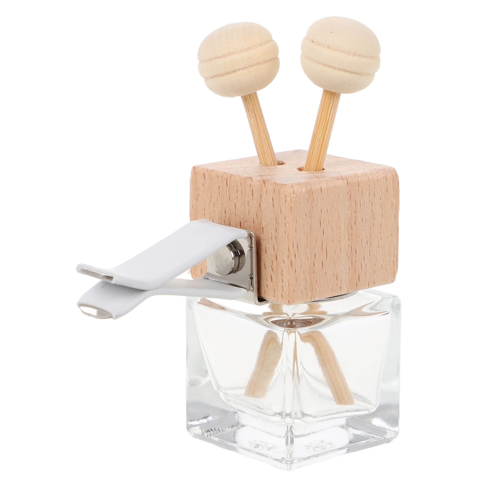 

Автомобильный освежитель воздуха, зажим для духов, диффузор, прозрачное стекло, пустые флаконы с эфирным маслом, деревянный колпачок, милый дизайн, безопасная насадка, длинная