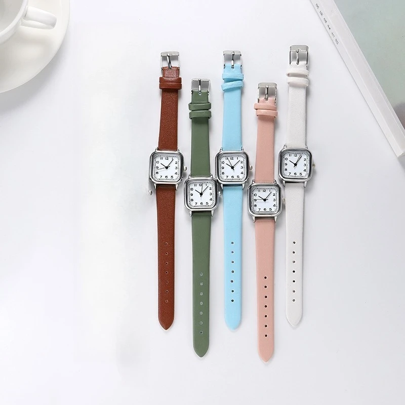 

Модные нишевые женские часы с плоским верхом и конической короной, прямоугольные классические повседневные легкие роскошные кварцевые часы, аксессуары