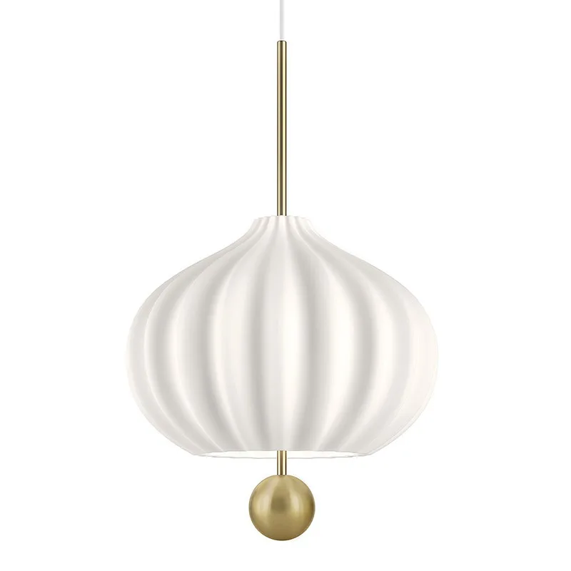 

Bauhaus Style White Glass Pendant Light Vintage Handcrafted Clear Glass Shade Chandelier Adjustable Cable for Bedroom Study Home