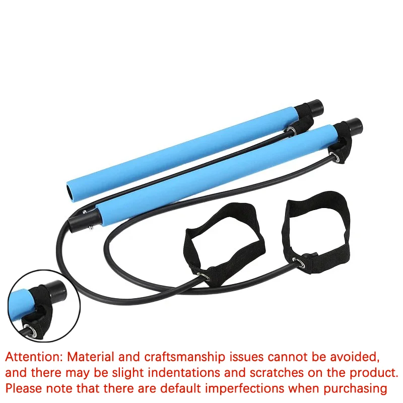 Multifunctionele Pilates Bar Combinatie Fitness Bar Yoga Borstuitbreiding Spantouw Rugtrainer Elastisch touw Stretchriem