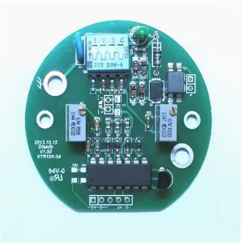 XTR105 pressure transmitter evaluation  finished   circuit board