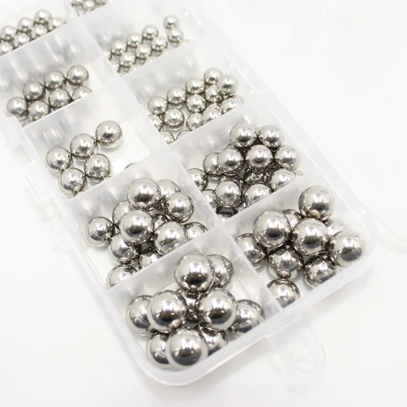 304 Stainless Steel Ball High Precision Bearing Ball Small Smooth Solid Bead Ball Round Bead Dia 2mm-12mm MTB Kid Bike Scooter