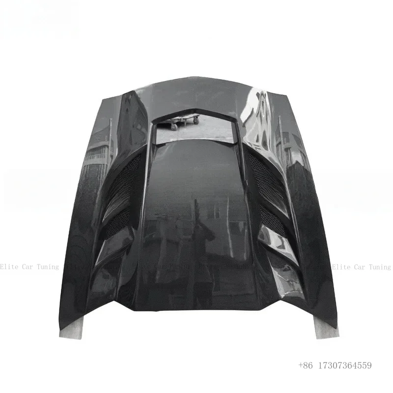 

Upgrade KR2 Style Glossy Carbon Fiber Car Hood Bonnet for C7 Z06