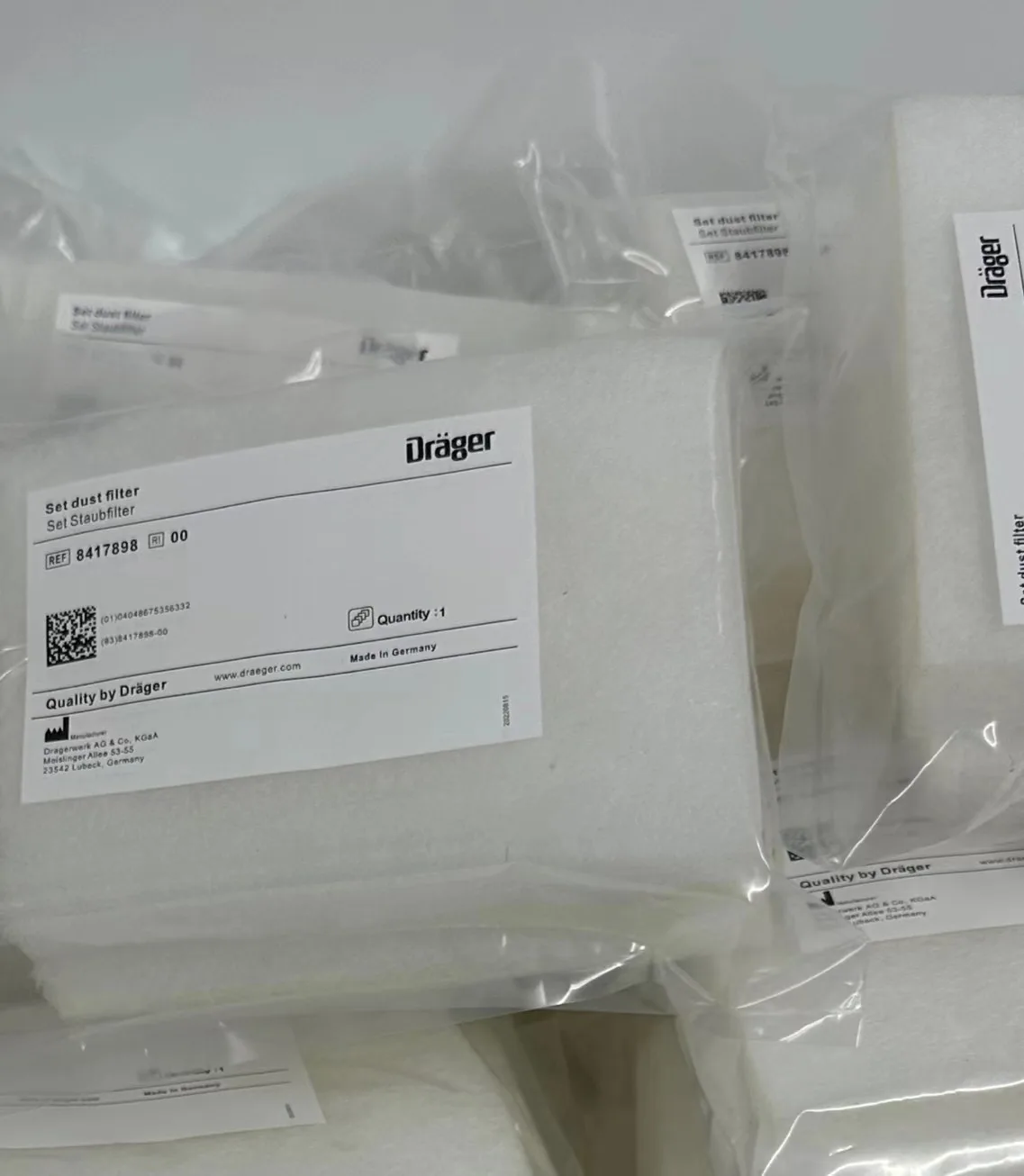 Dr ager  PN:8417898 set dust filter  for Savina 300  new original