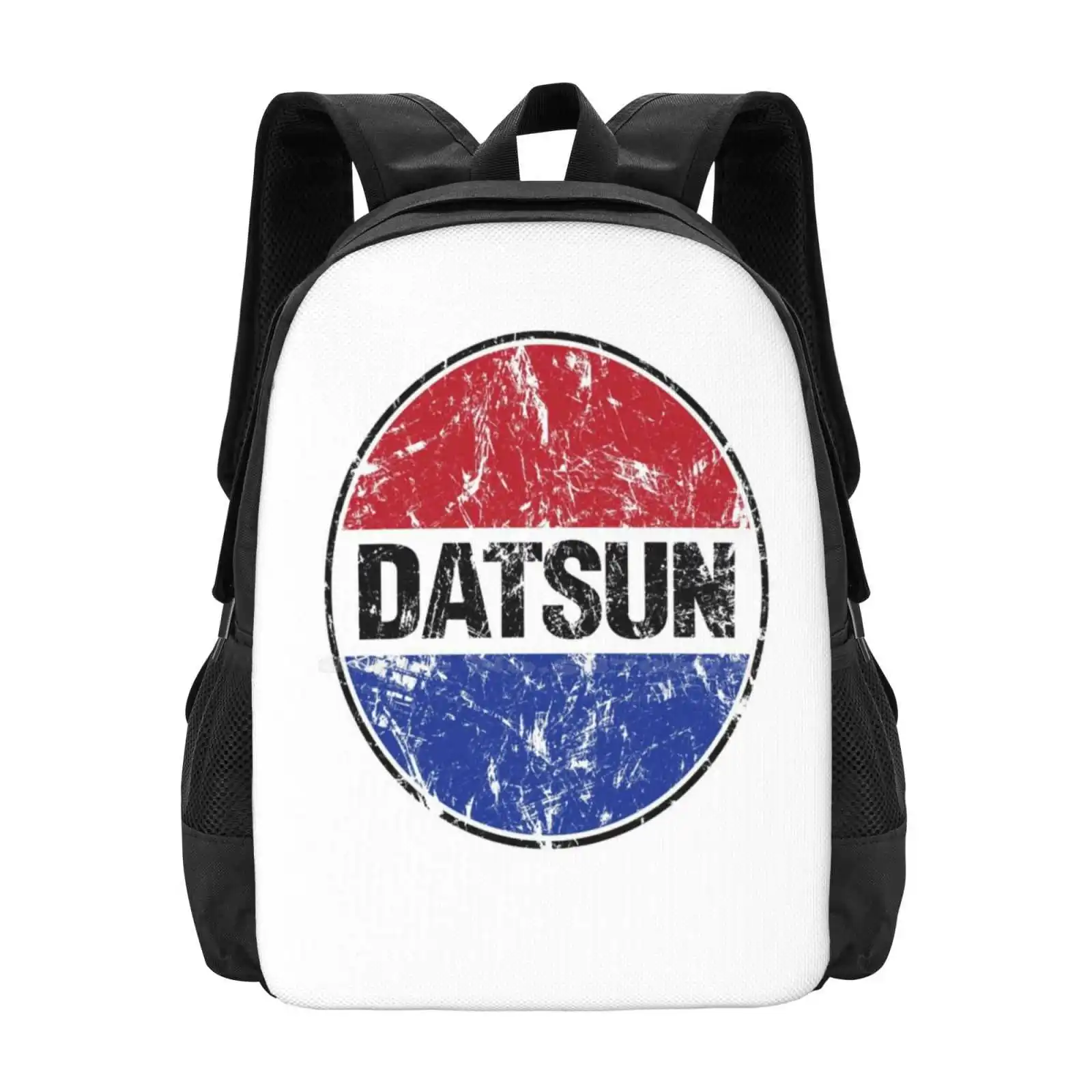 Datsun Logo School Bags Travel Laptop Backpack Datsun Car Motor Emblem 510 610 240Z Skyline