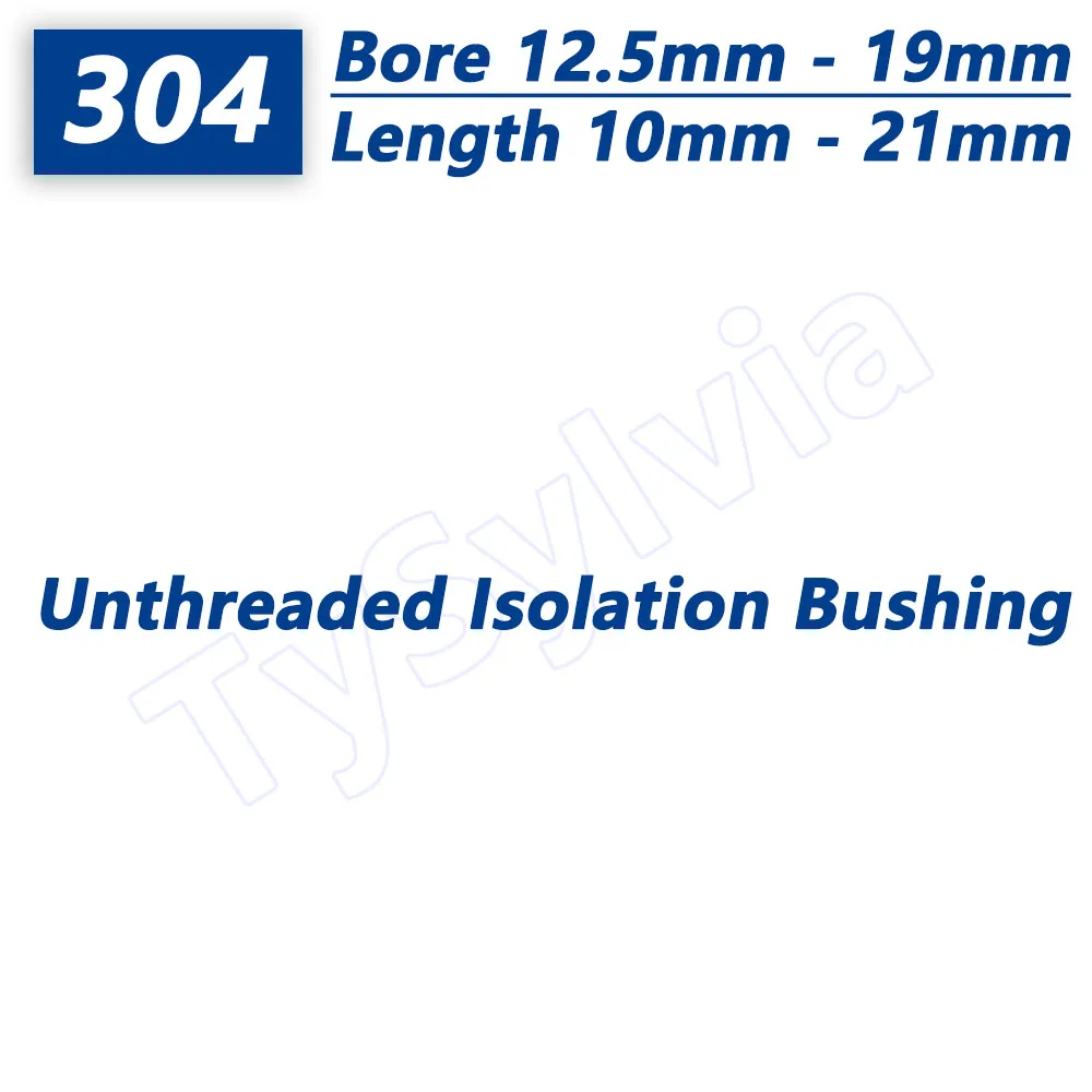 Hollow Standoff Spacer Bore 12.5-19mm 304 Stainless Steel Unthreaded Isolation Bushing for PCB 3D Printer, 10-21mm Length