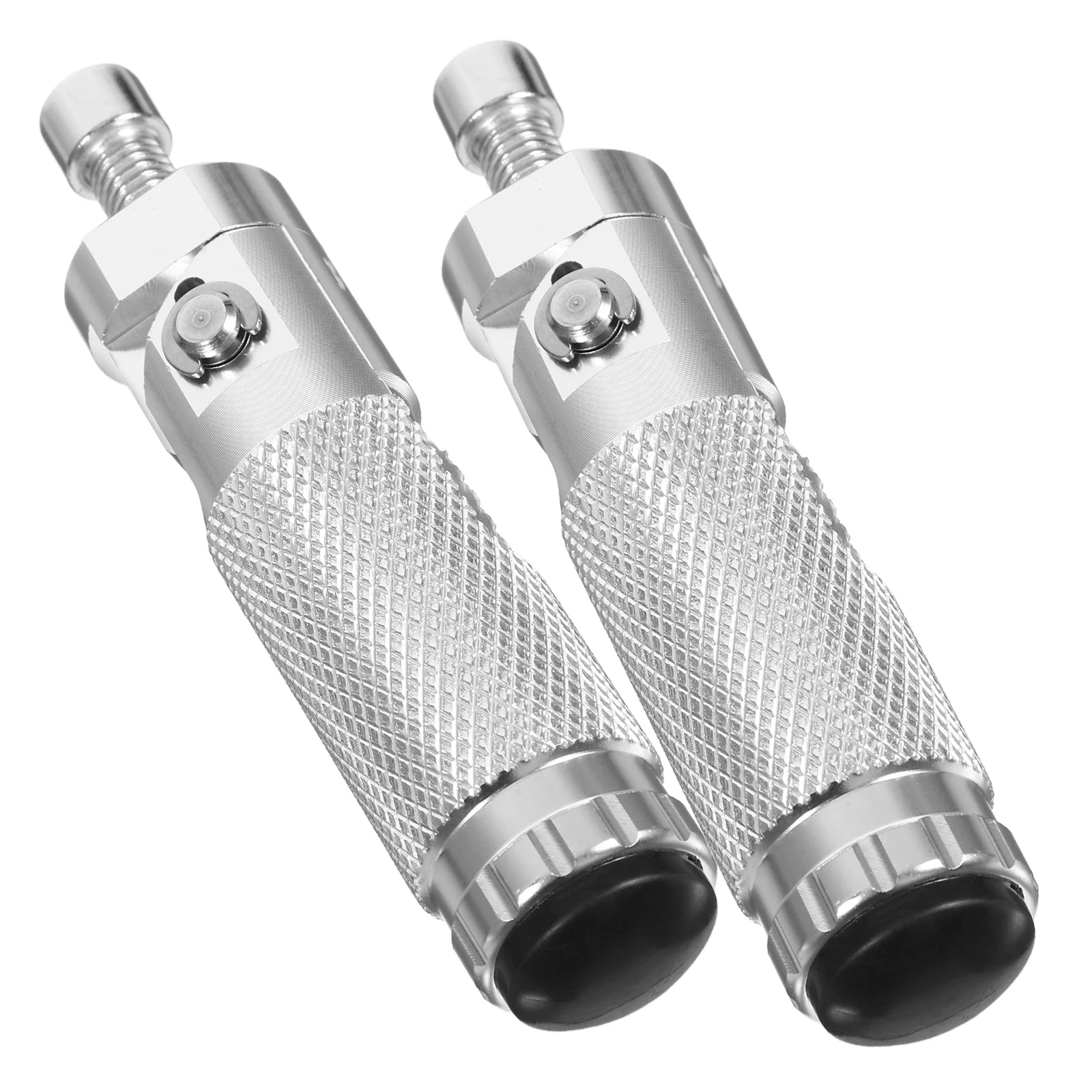 

2Pcs Motorbike Foot Pegs Compatible Various Brands Models Circular Footrest Easy Installation Stylish Appearance