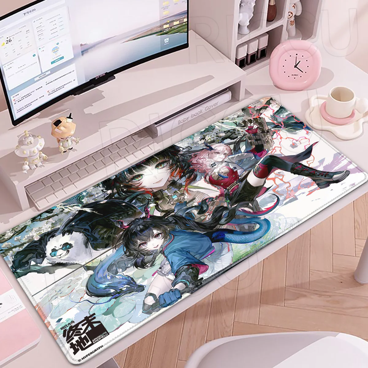

HD XXL Game Arknights Endfield Chen Qianyu Mouse Pad Rug Non-slip Rubber Gamer Computer Desk mat Laptop Office Large MousePad
