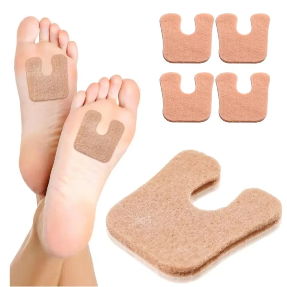 6Pcs/set New U-Shaped Metatarsal Foot Pad Forefoot Support Self-Adhesive Foam Foot Cushion Pain Relief Felt Callus Pads