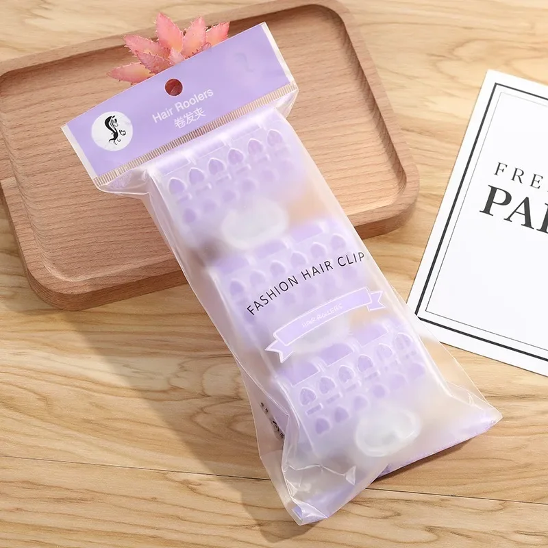 

3Pcs Set Lazy Girl Curlers Self-Adhesive Foam Rollers Non-Slip Grip No Metal Parts Tangle-Free for Sensitive Scalp Travel Kit