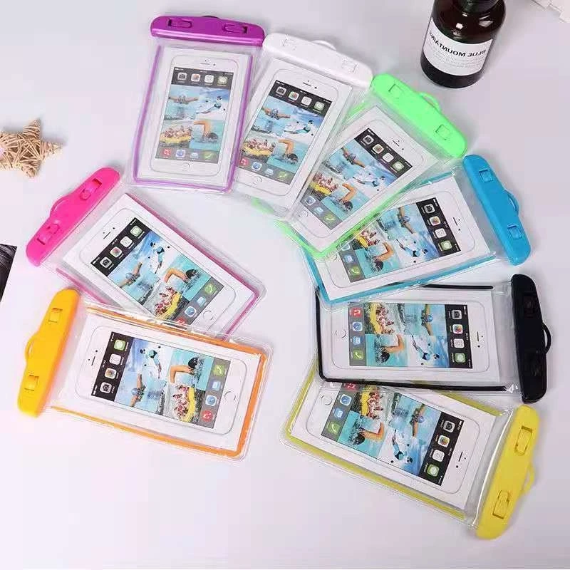 1 PC โทรศัพท์มือถือโปร่งใสกระเป๋ากันน้ําสําหรับสระว่ายน้ําชายหาดกลางแจ้งว่ายน้ํา Drifting ดําน้ําโทรศัพท์มือถือกระเป๋า Organizer