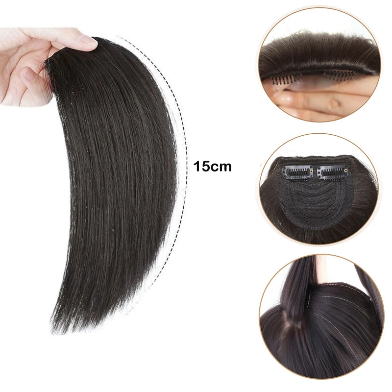 Synthetic Hair Topper Fluffy Natural Hairpiece Invisible Topper Increase Sales Volume For Women