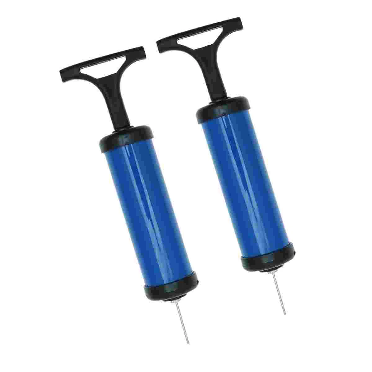 2Pcs Soccer Inflator Aerate Football Ball Pump with Needle Gasing Basketball Encourage Volleyball Bulging Gas Aeration Bucket (R