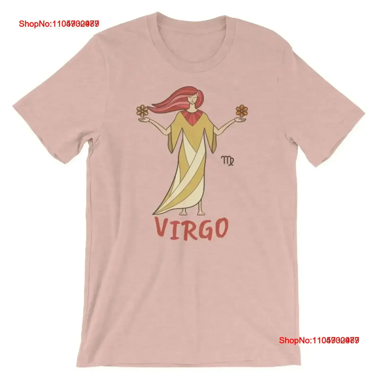 Virgo Sign T Shirt August September Boho 70's Retro Zodiac Vintage ResisT Washed Stretched fashion graphic vintage Washed