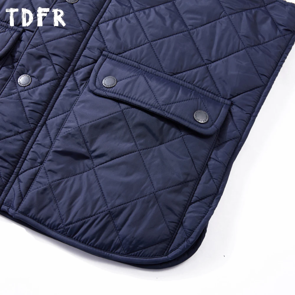 جيب بلون مبطن سترة رجالي ريترو البضائع الخريف الشتاء عادية الوقوف طوق أكمام واحدة الصدر سترة رجل #5