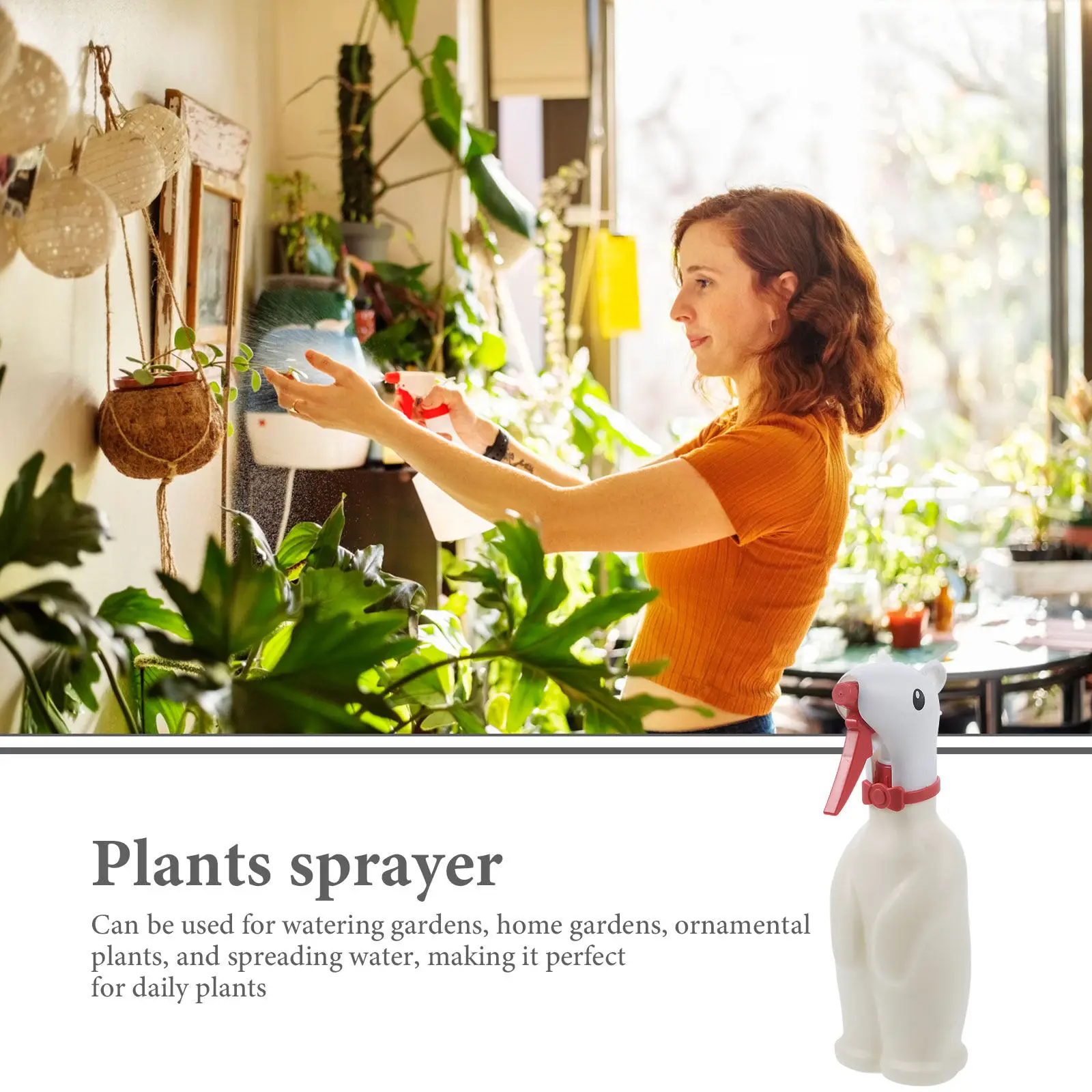 Elegant Sturdy Plant Sprayer Mister Bottle Compact One Hand Use Water Sprayer for Indoor Plants Office Home Garden Watering